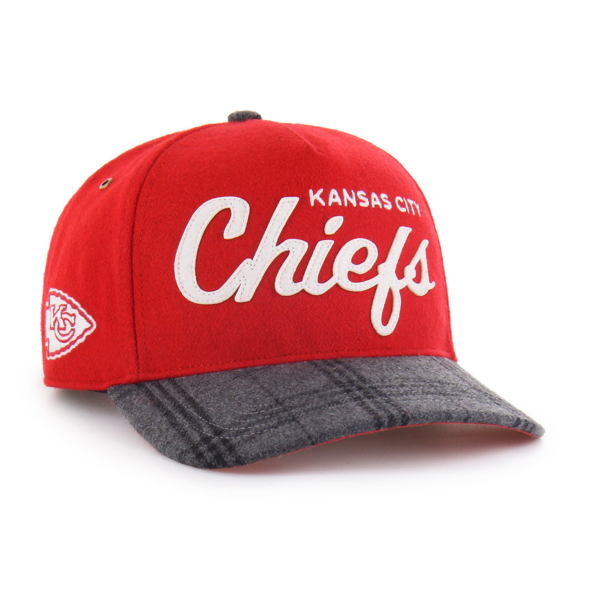 KANSAS CITY CHIEFS WINDOWPANE PLAID '47 HITCH RF RELAXED FIT