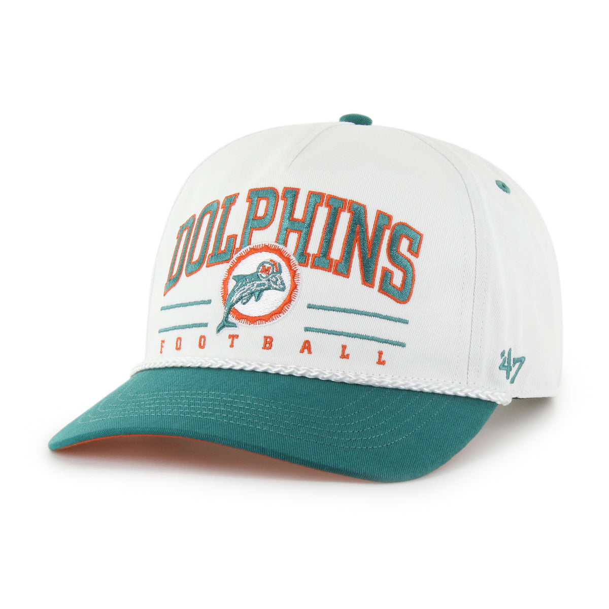 MIAMI DOLPHINS HISTORIC ROSCOE TWO TONE '47 HITCH RELAXED FIT