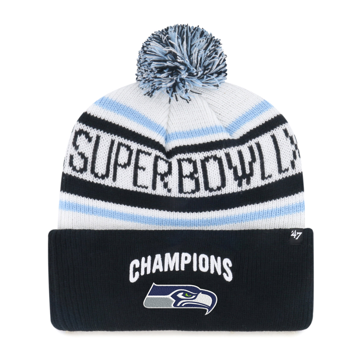 SEATTLE SEAHAWKS SUPER BOWL LX CHAMPIONS '47 CUFF KNIT