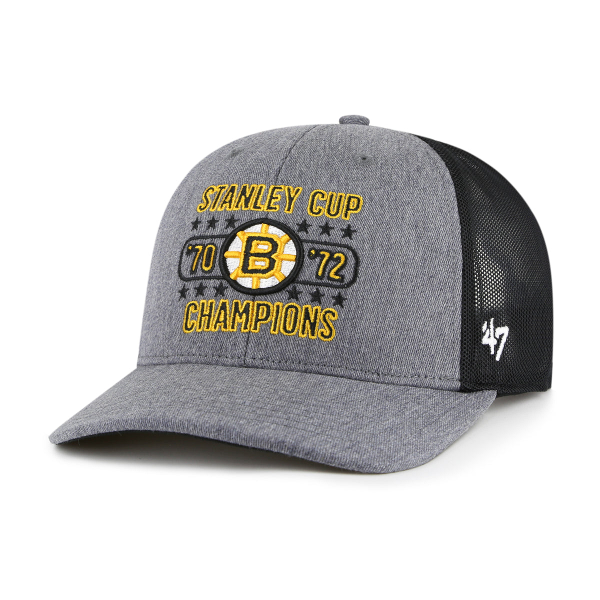 BOSTON BRUINS 100TH ANNIVERSARY BIG BAD BRUINS CHAMPS '47 TRUCKER