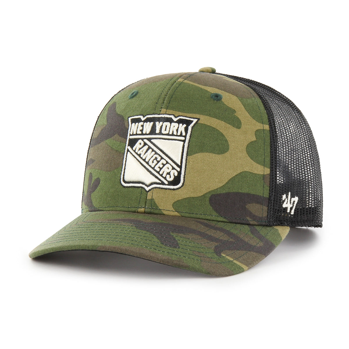 NEW YORK RANGERS CAMO '47 TRUCKER