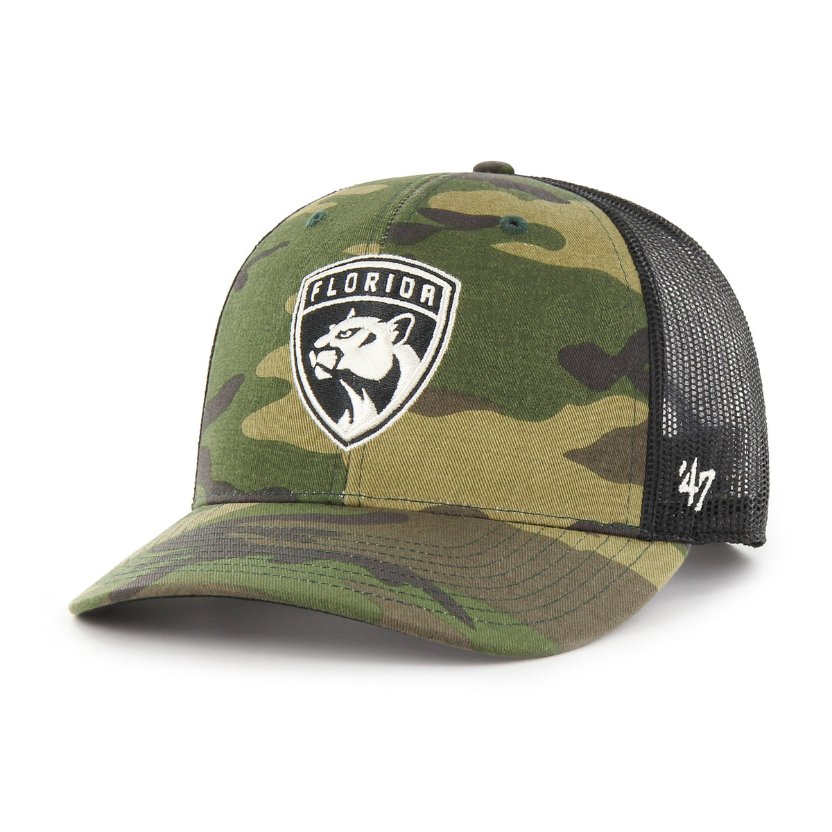 FLORIDA PANTHERS CAMO '47 TRUCKER