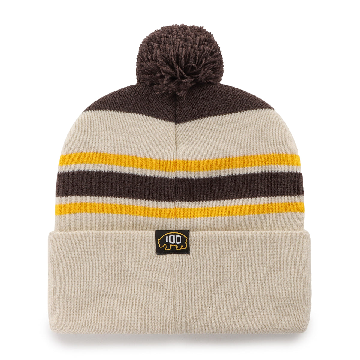BOSTON BRUINS 100TH ANNIVERSARY EARLY YEARS SCRIPT '47 CUFF KNIT