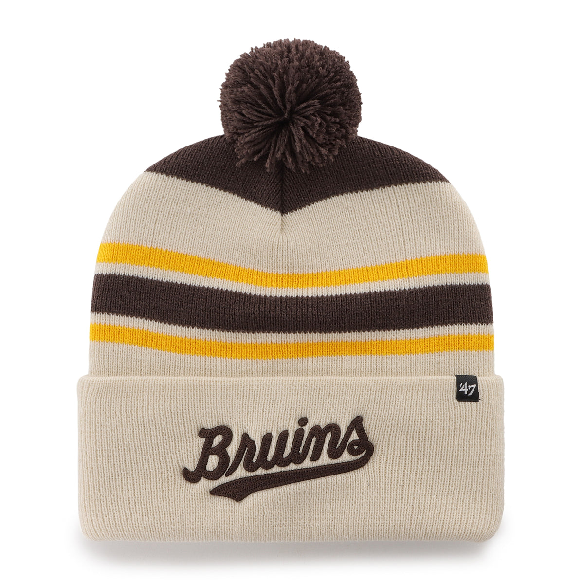 BOSTON BRUINS 100TH ANNIVERSARY EARLY YEARS SCRIPT '47 CUFF KNIT