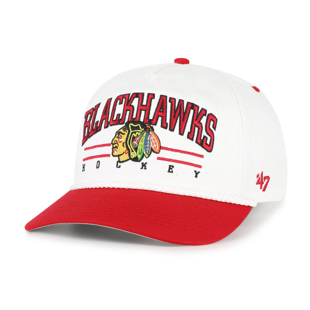 CHICAGO BLACKHAWKS ROSCOE ROPE TWO TONE '47 HITCH
