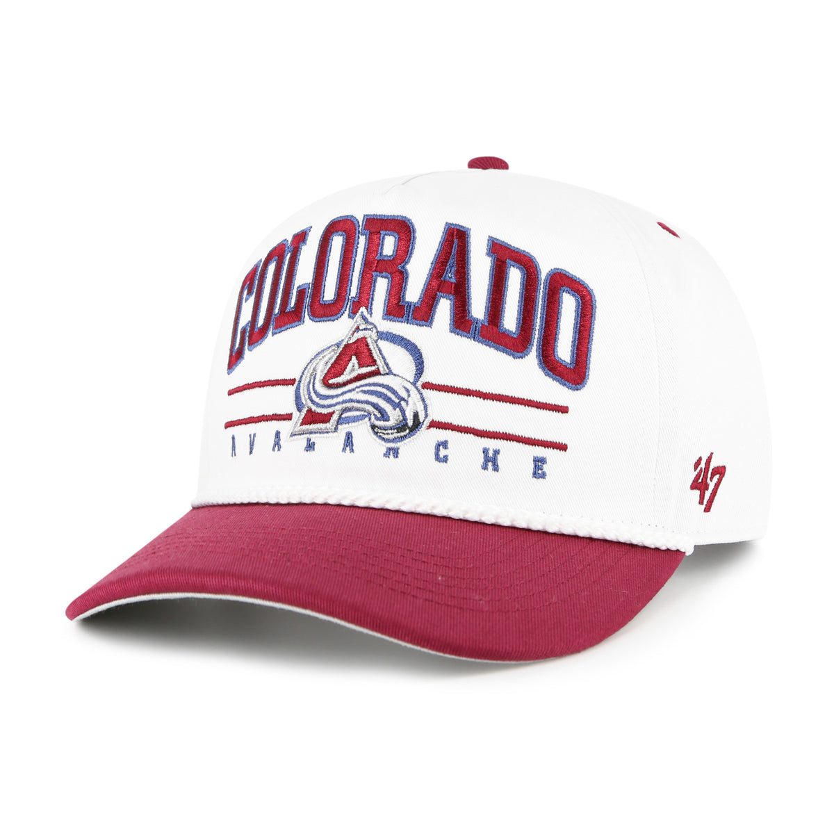 COLORADO AVALANCHE ROSCOE ROPE TWO TONE '47 HITCH