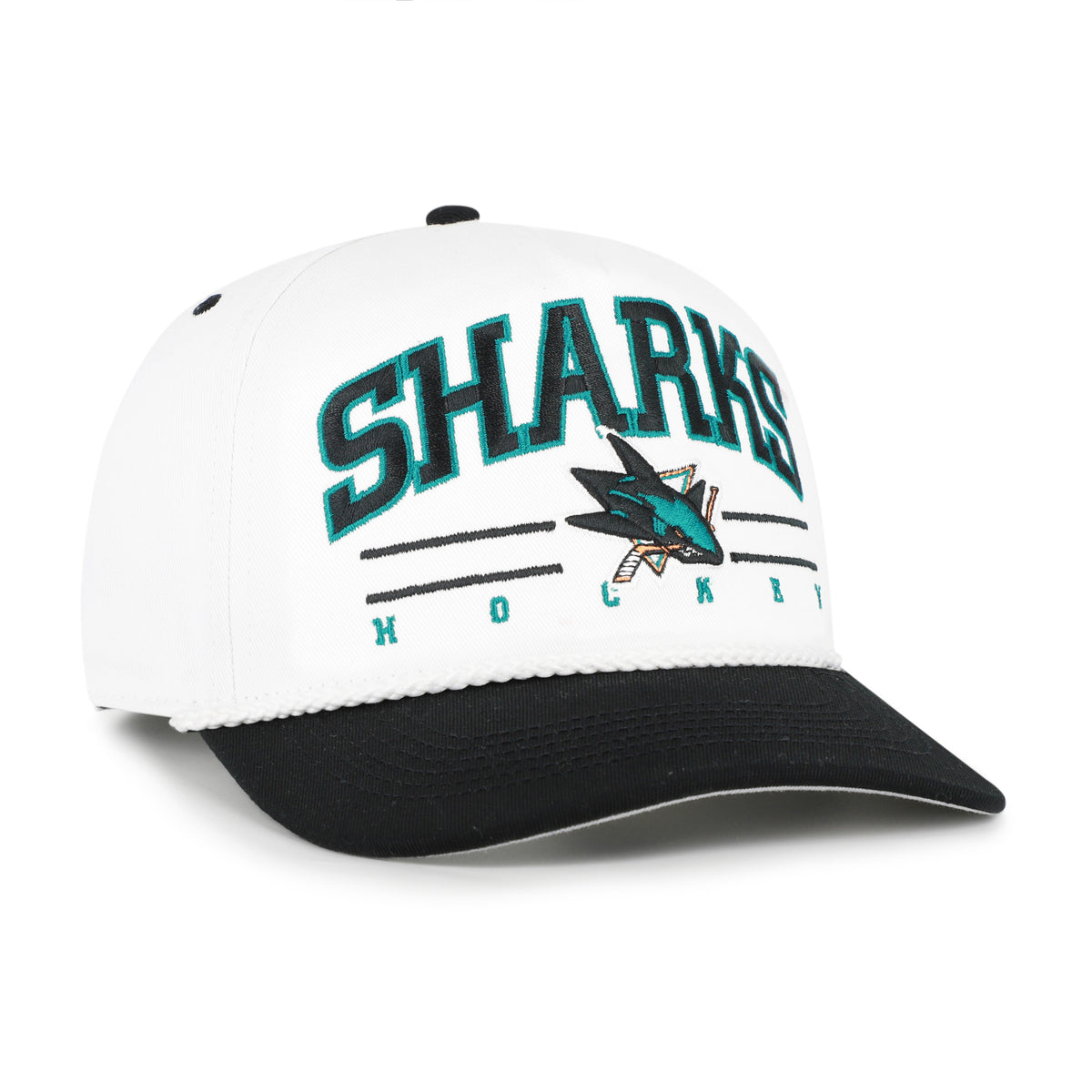 SAN JOSE SHARKS ROSCOE ROPE TWO TONE '47 HITCH