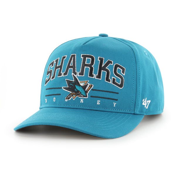 San Jose Sharks '47 Crosstown Script Hitch Snapback Hat - Black