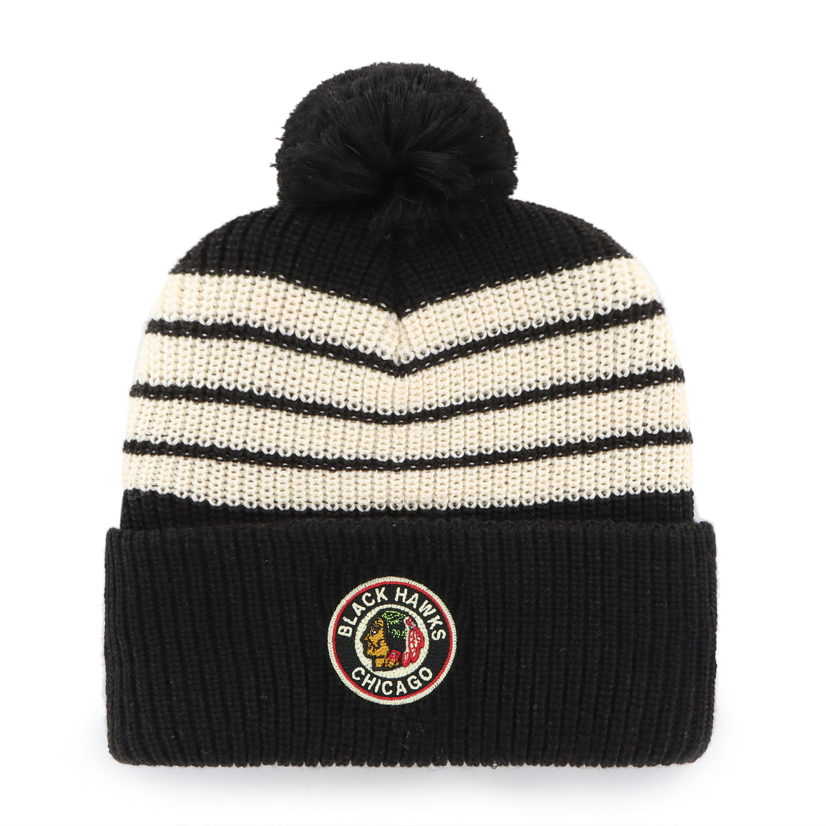 OLD TIME HOCKEY CHICAGO BLACKHAWKS VINTAGE BARN '47 CUFF KNIT