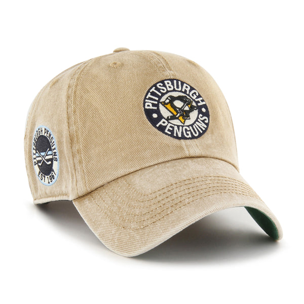 Men's Pittsburgh Penguins Vintage 1968 Logo Clean Up Adjustable Hat - One Size
