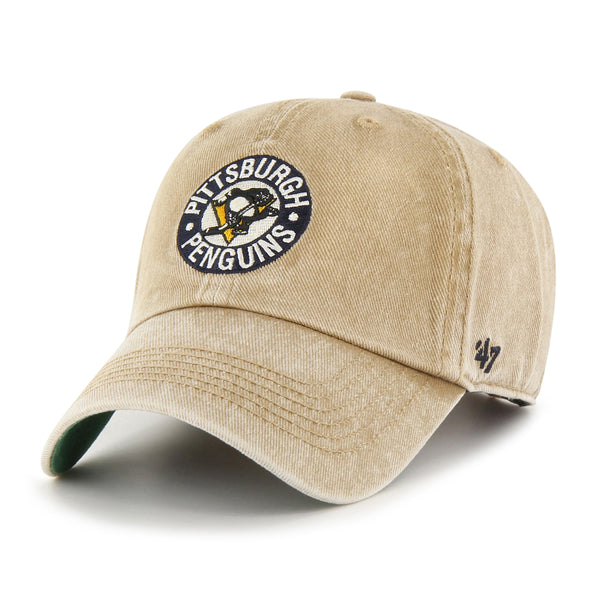 Men's Pittsburgh Penguins Vintage 1968 Logo Clean Up Adjustable Hat - One Size