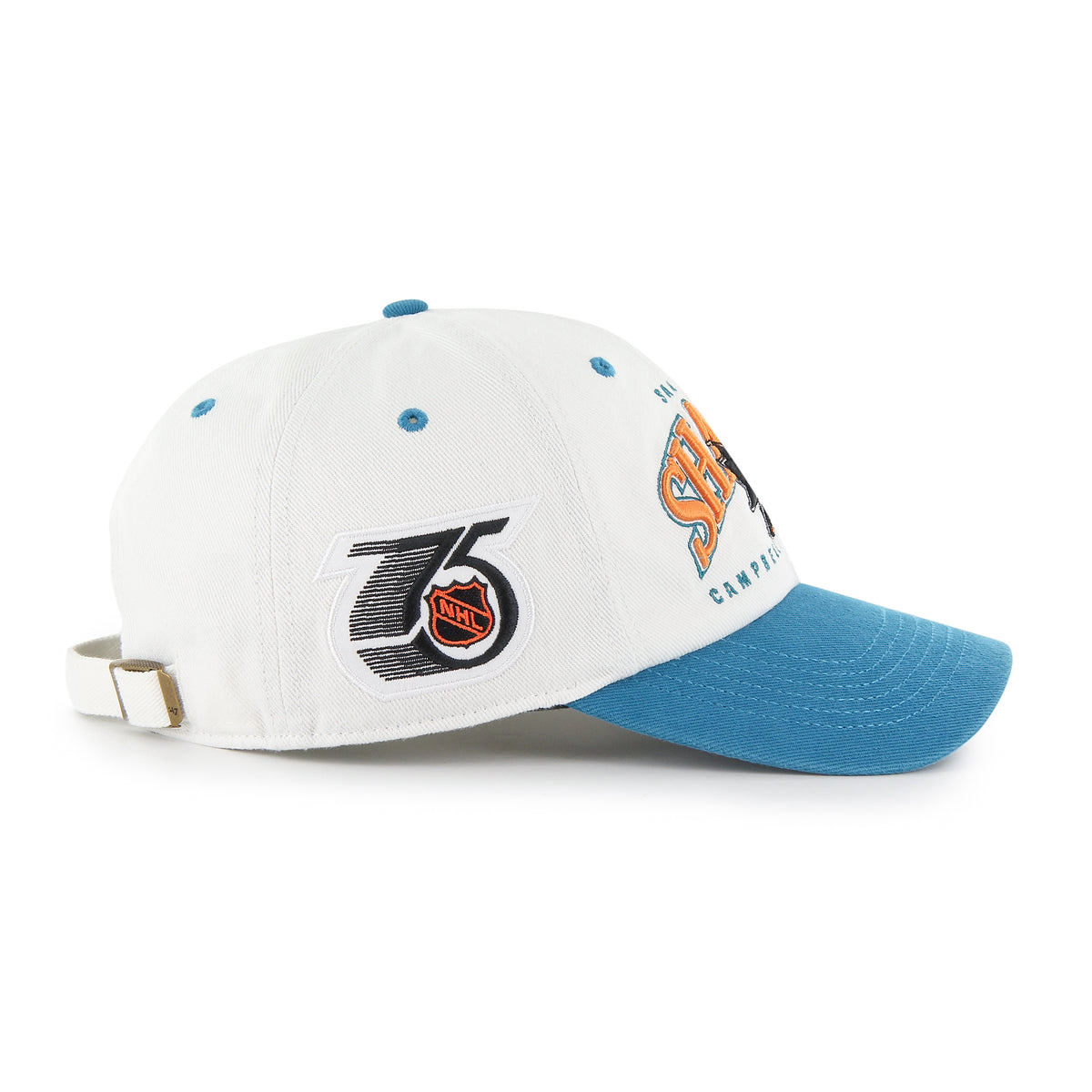 SAN JOSE SHARKS VINTAGE RETRO FREEZE '47 CLEAN UP MF MID FIT