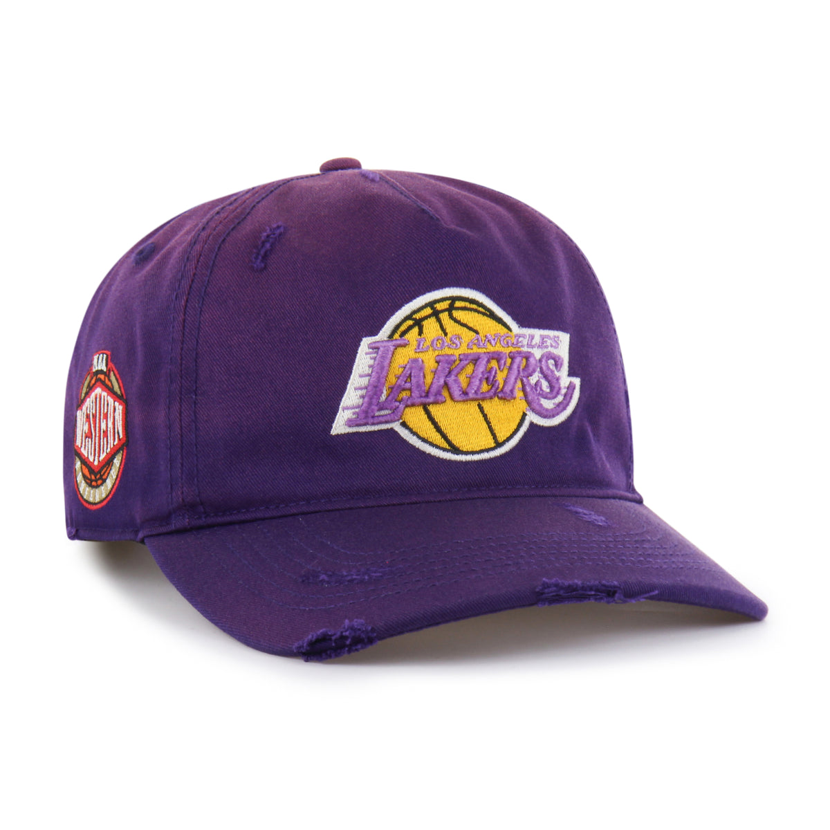 LOS ANGELES LAKERS HARDWOOD CLASSICS WORN '47 HITCH LC LOW CROWN