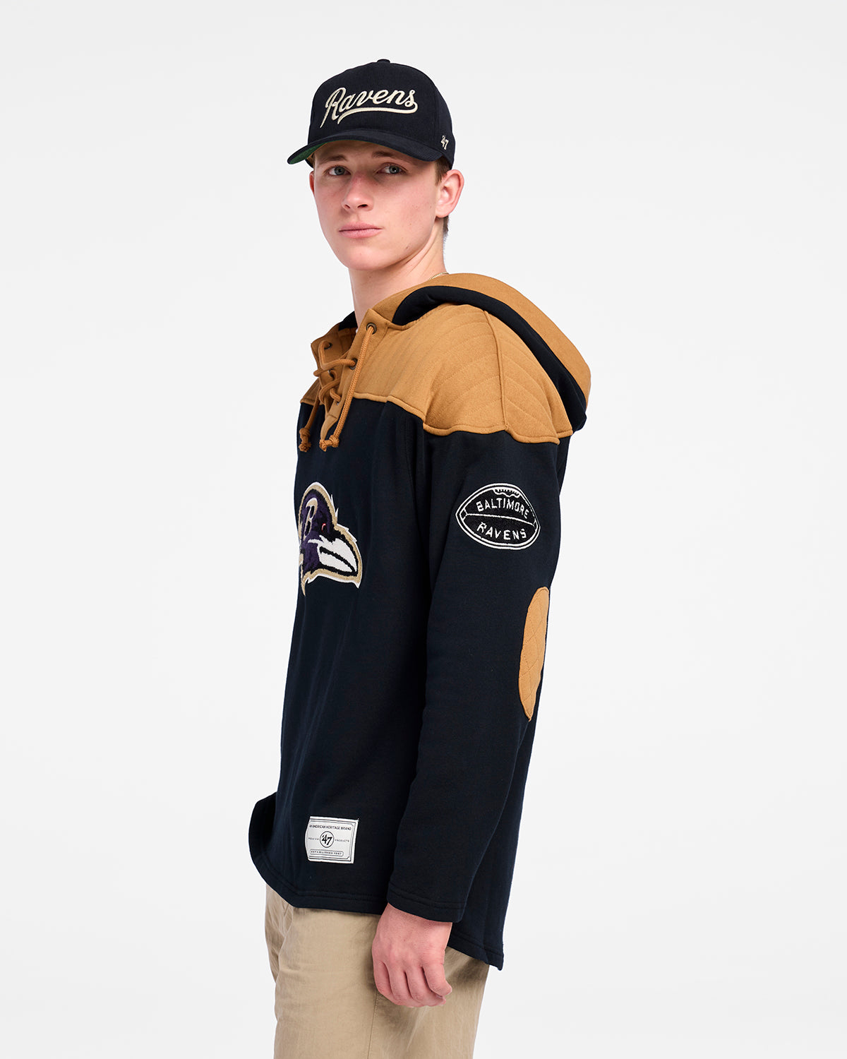 BALTIMORE RAVENS FLANNAGAN '47 WINGBACK LACER