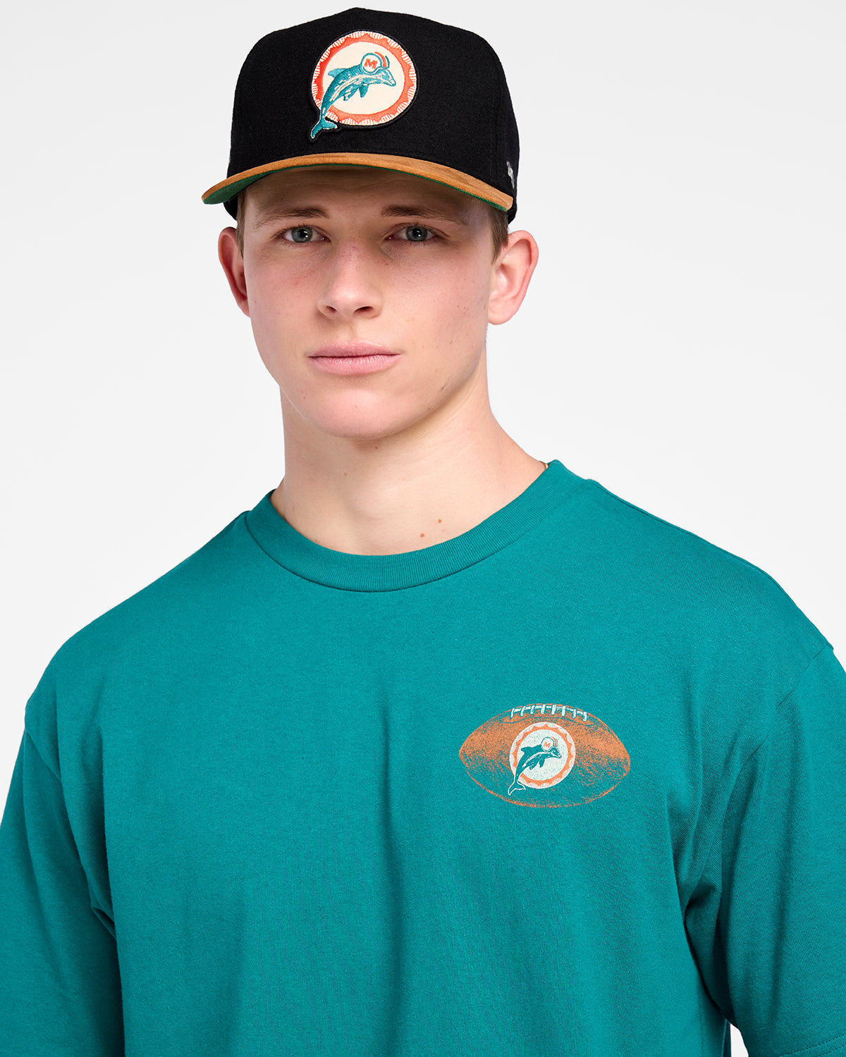 MIAMI DOLPHINS HISTORIC GAME ON '47 FOUNDATION TEE