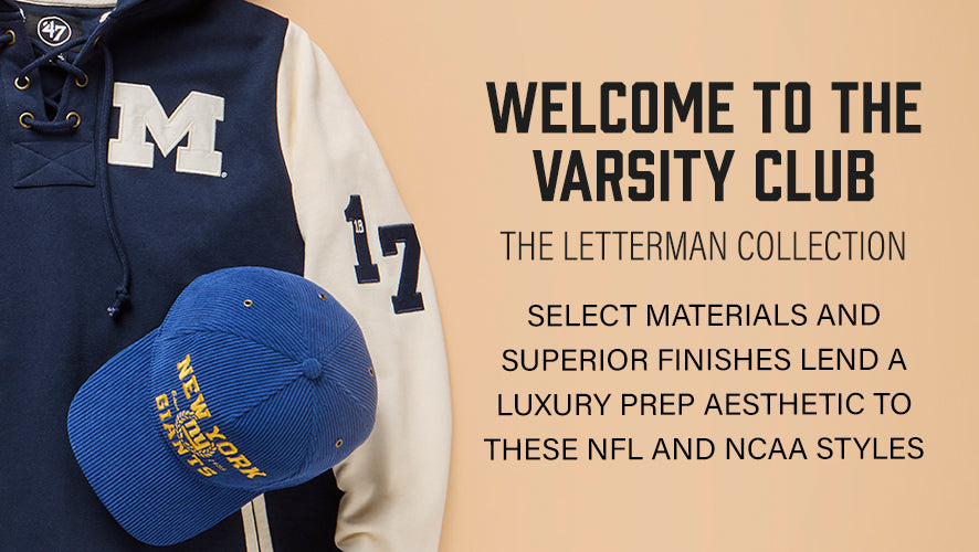 The Letterman Collection. Select materials and superior finishes lend a luxury prep aesthetic to these NFL and NCAA styles.