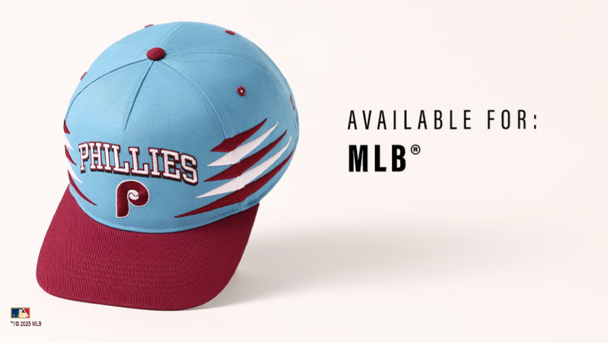 AVAILABLE FOR:MLB- Phillies Diamond cut hat.