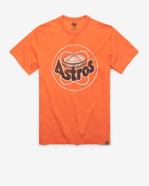 Houston Astros Women's 47 Brand Empire Vintage Grey T-Shirt Tee Large