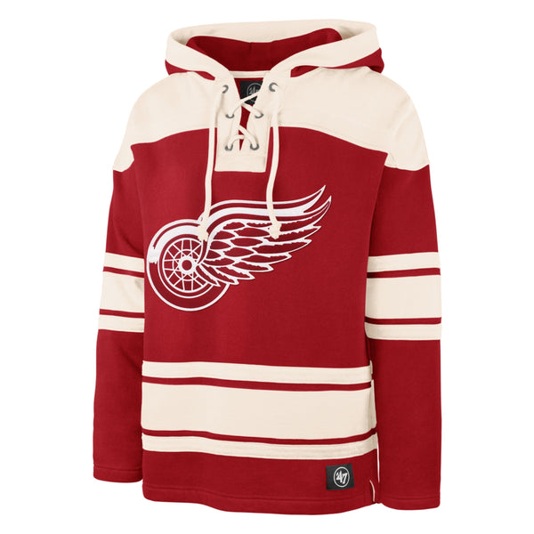 NHL Knight's Apparel Men’s Gray Detroit Red Wings 1/4 Zip Jacket Size L