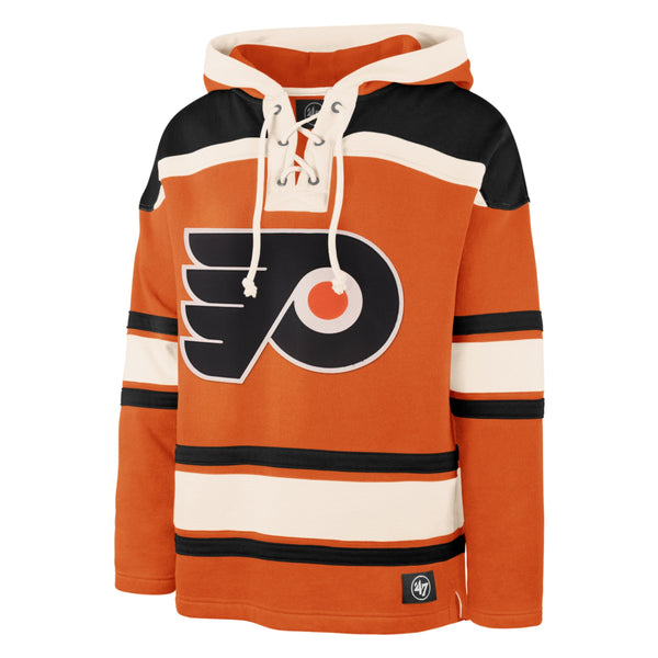 47 Brand Philadelphia Flyers Lacer Jersey Hoodie NHL Sweatshirt, M