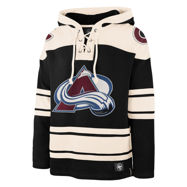 Vintage Colorado Avalanche Lace-Up Pullover Hoodie