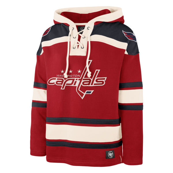 47 Brand Red Wings Superior Lacer Hood Red