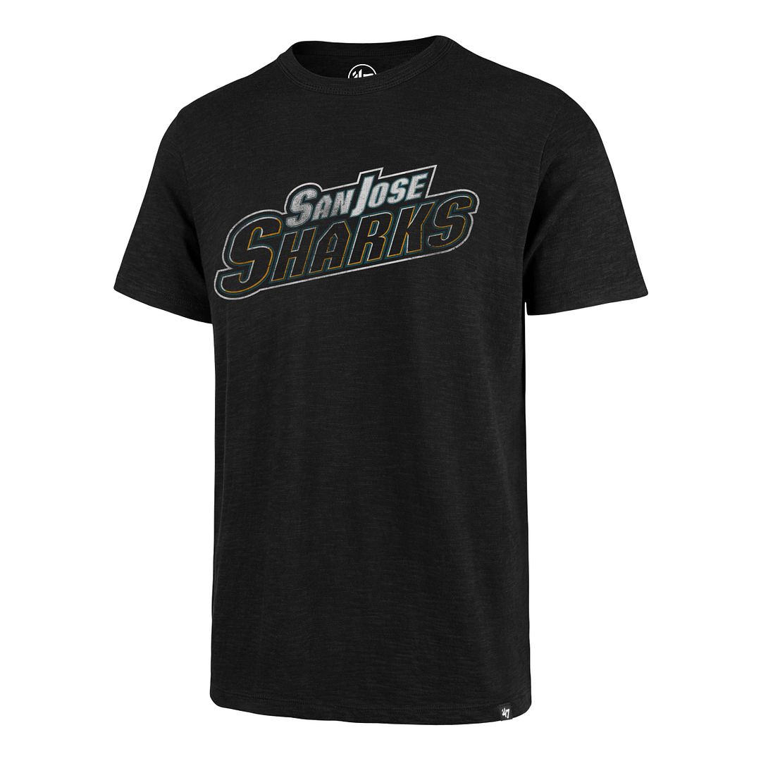 SAN JOSE SHARKS GRIT WORDMARK '47 SCRUM TEE