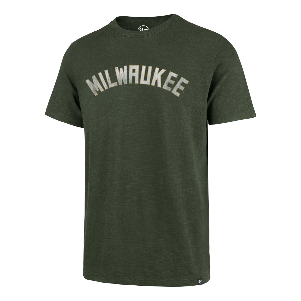MILWAUKEE BUCKS GRIT WORDMARK '47 SCRUM TEE