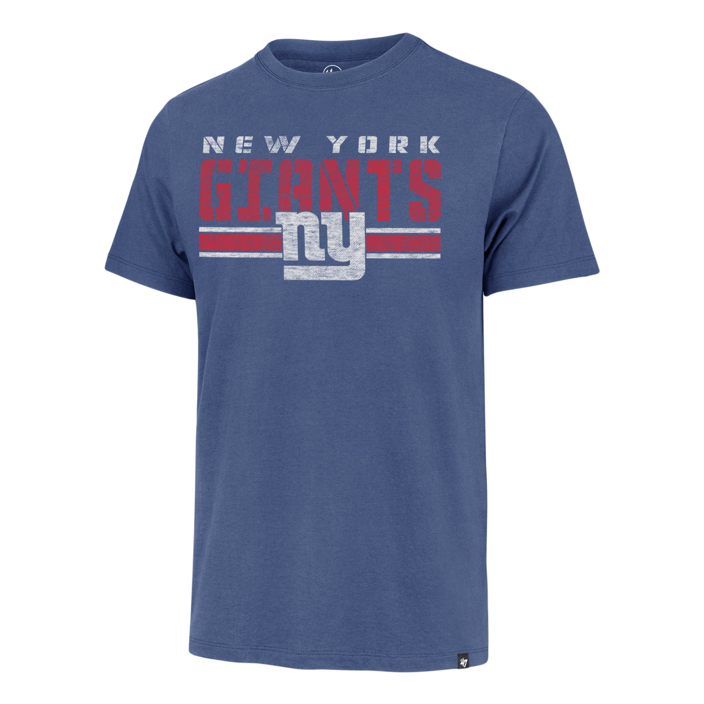 NEW YORK GIANTS STRIPE THRU '47 FRANKLIN TEE
