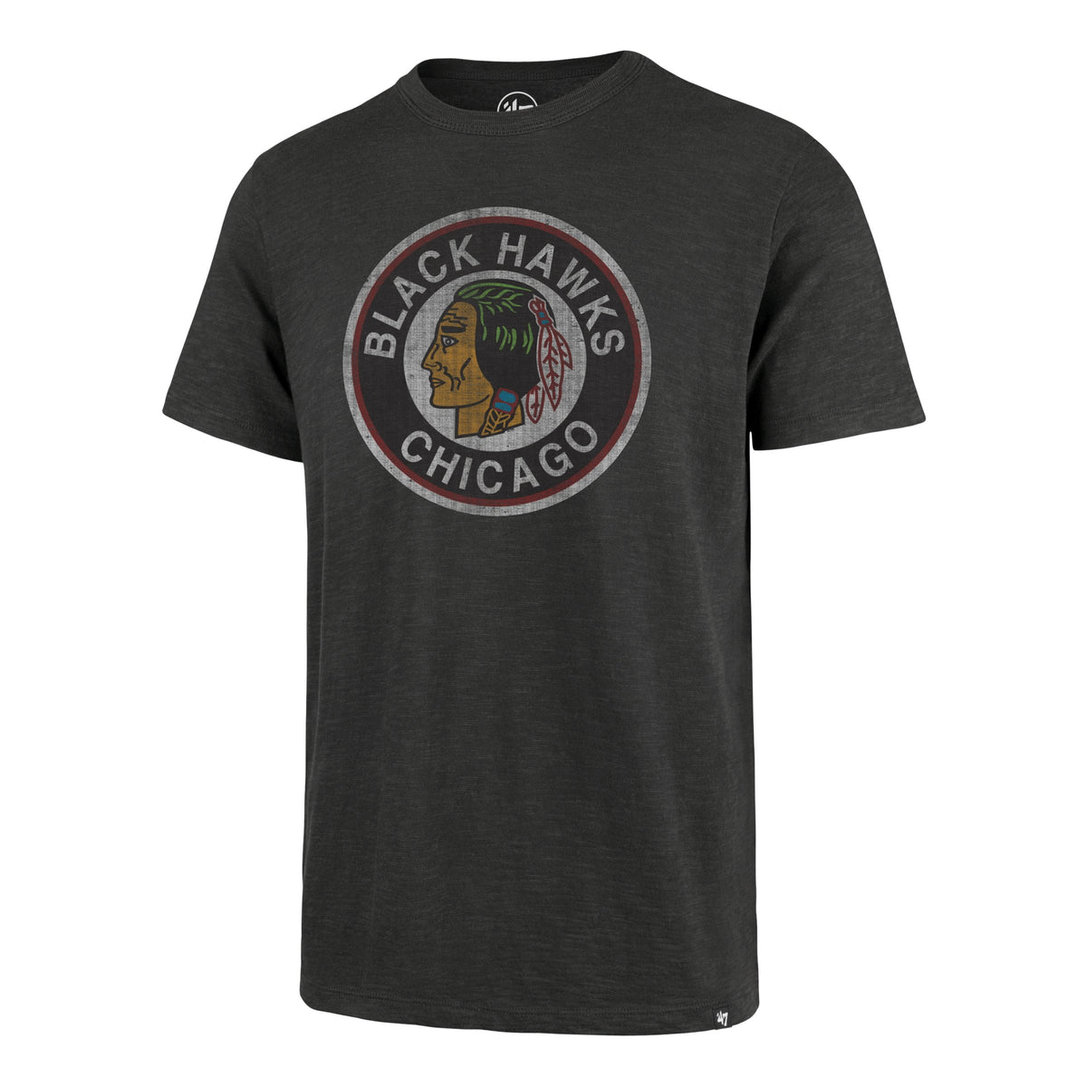 CHICAGO BLACKHAWKS VINTAGE GRIT '47 SCRUM TEE