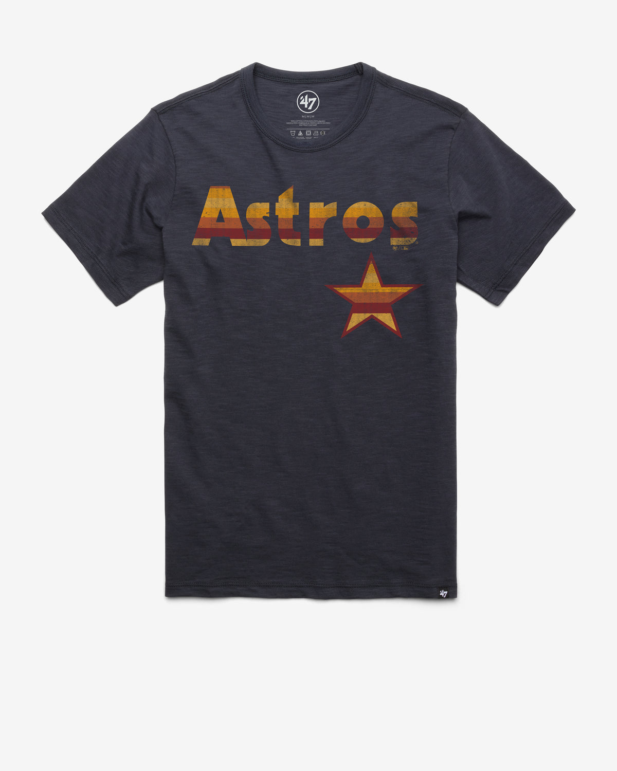 HOUSTON ASTROS COOPERSTOWN GRIT WORDMARK '47 SCRUM TEE