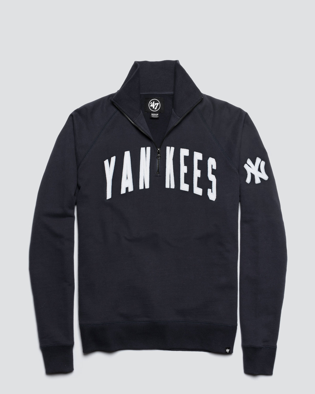 NEW YORK YANKEES BANKS '47 HARRIS SCRIMMAGE 1/4 ZIP