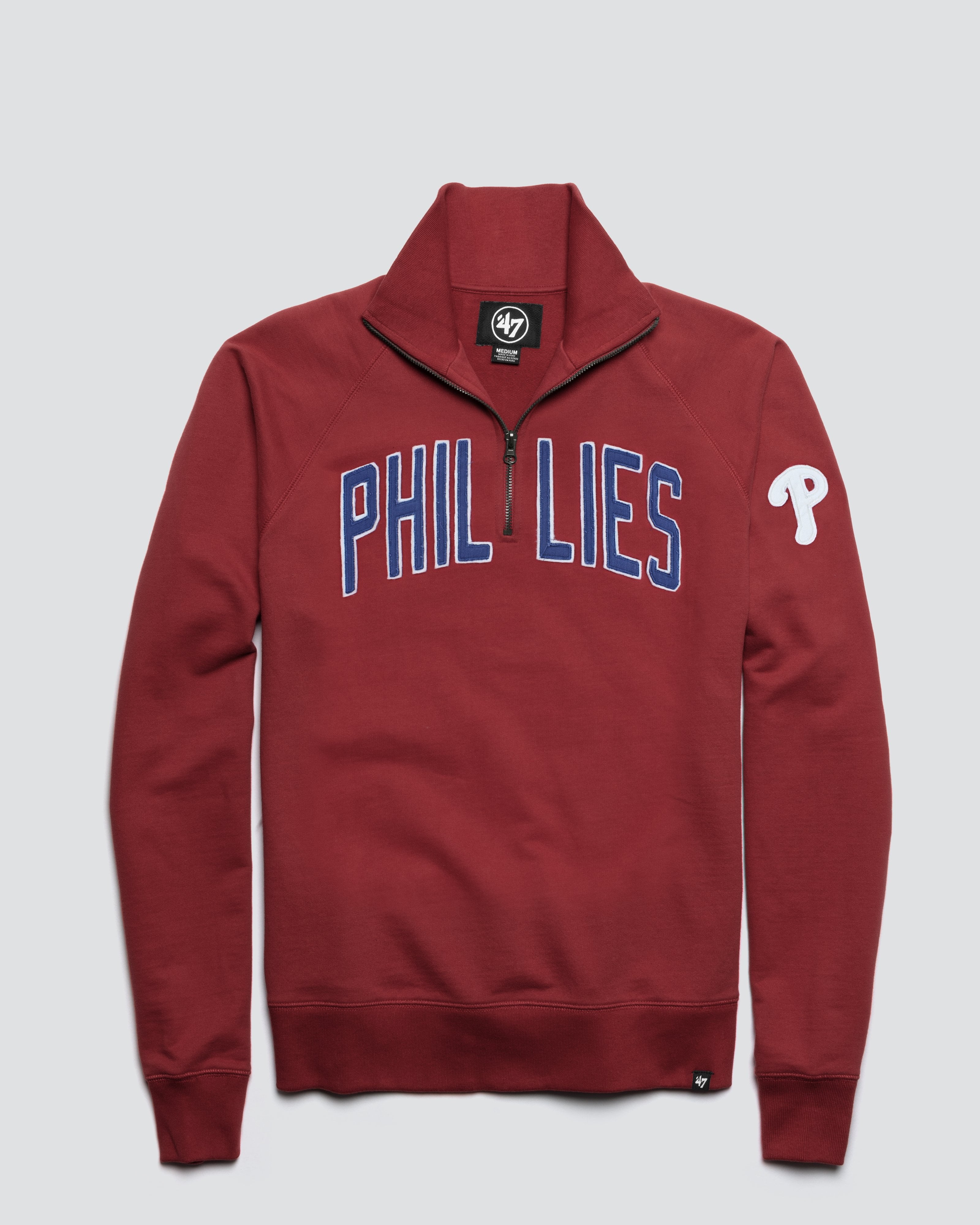 PHILADELPHIA PHILLIES BANKS '47 HARRIS SCRIMMAGE 1/4 ZIP