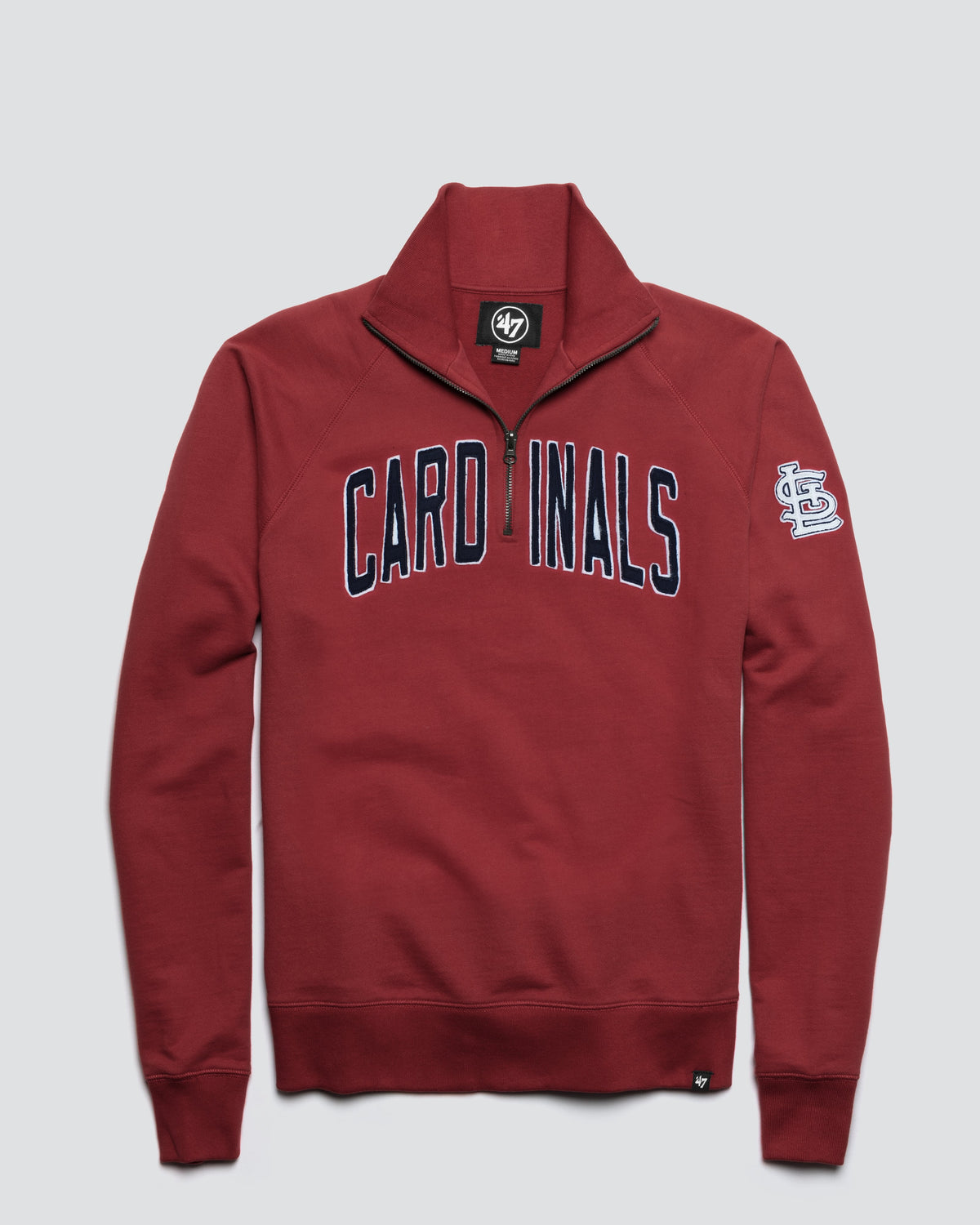 ST. LOUIS CARDINALS BANKS '47 HARRIS SCRIMMAGE 1/4 ZIP