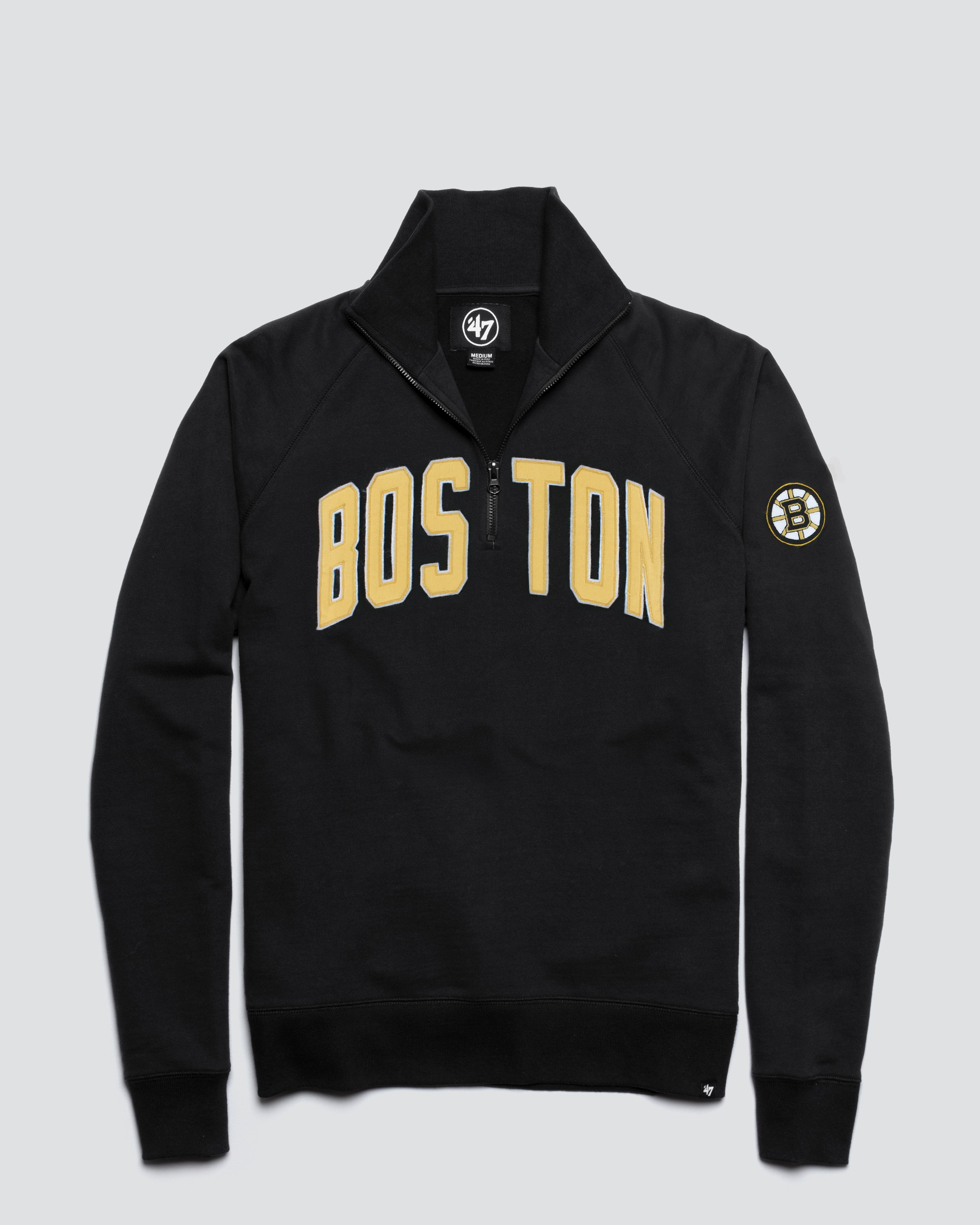 BOSTON BRUINS BANKS '47 HARRIS SCRIMMAGE 1/4 ZIP