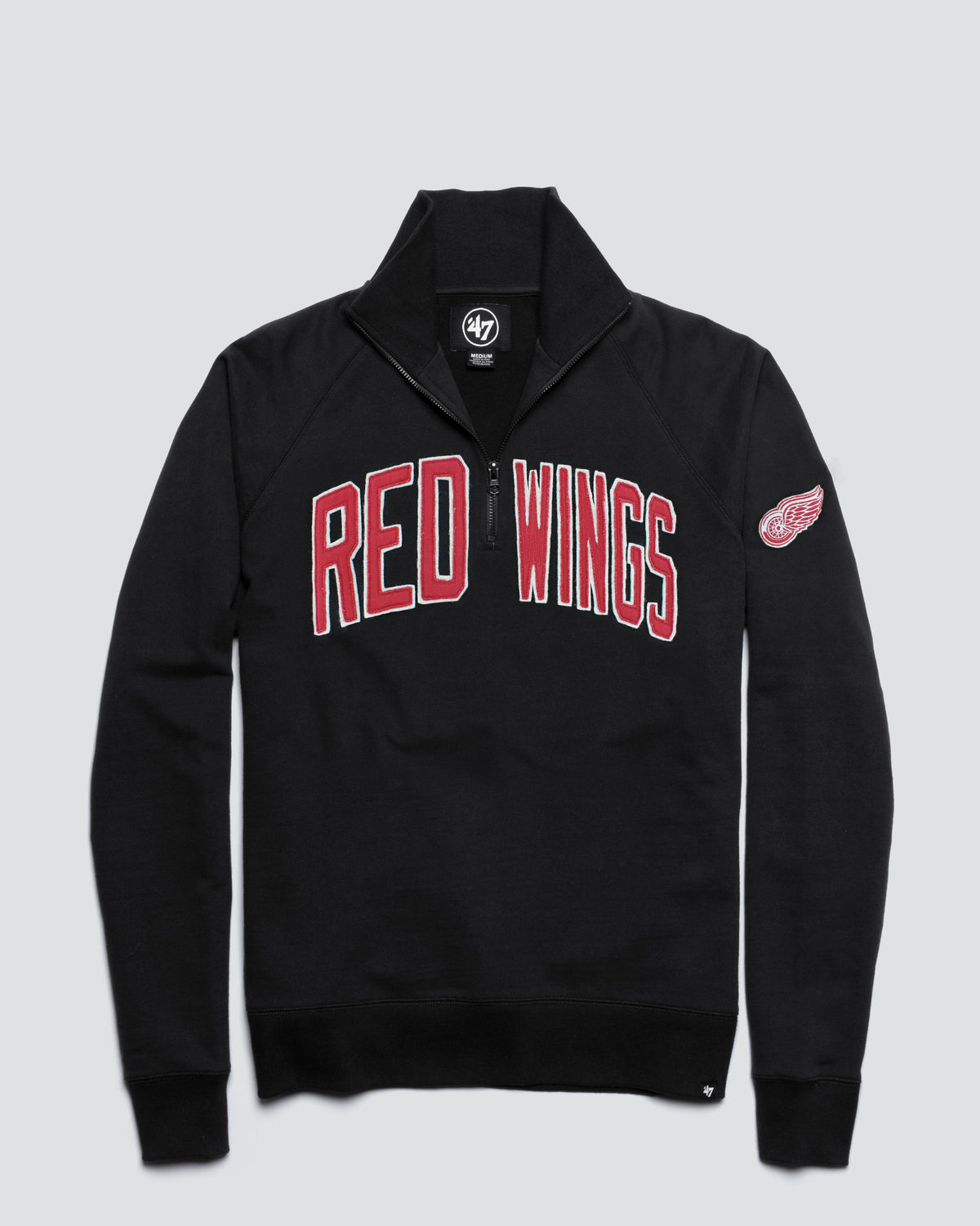 DETROIT RED WINGS BANKS '47 HARRIS SCRIMMAGE 1/4 ZIP