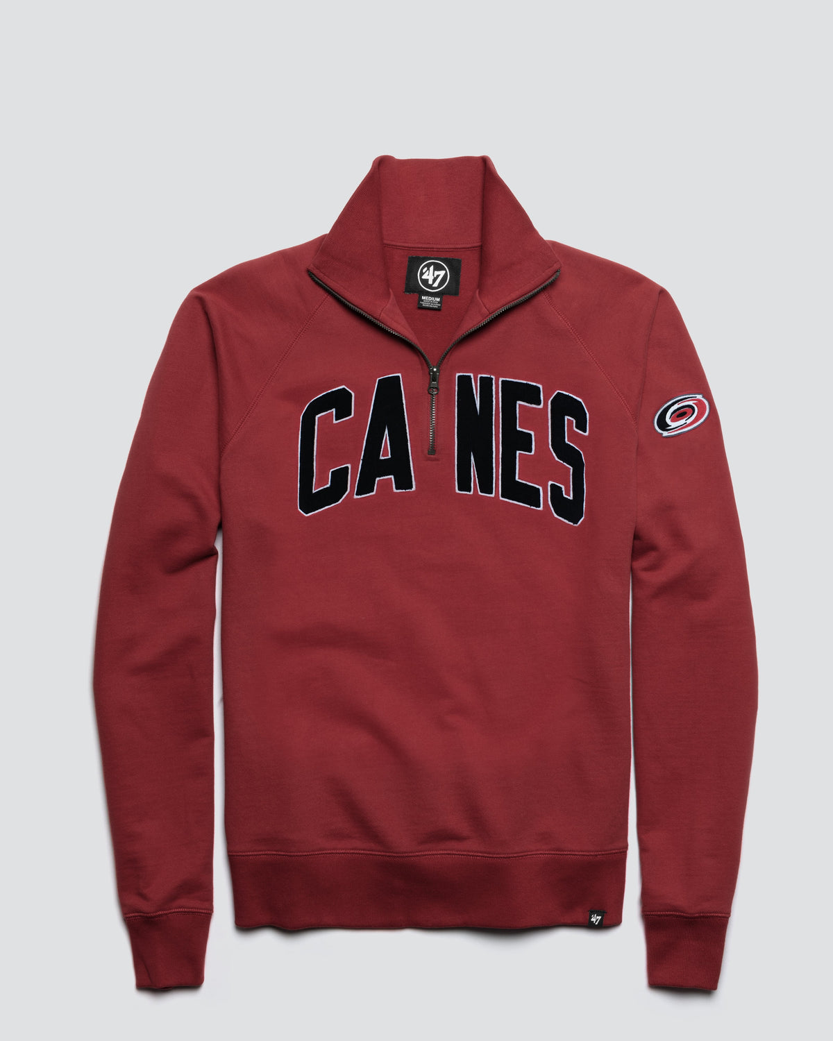 CAROLINA HURRICANES BANKS '47 HARRIS SCRIMMAGE 1/4 ZIP