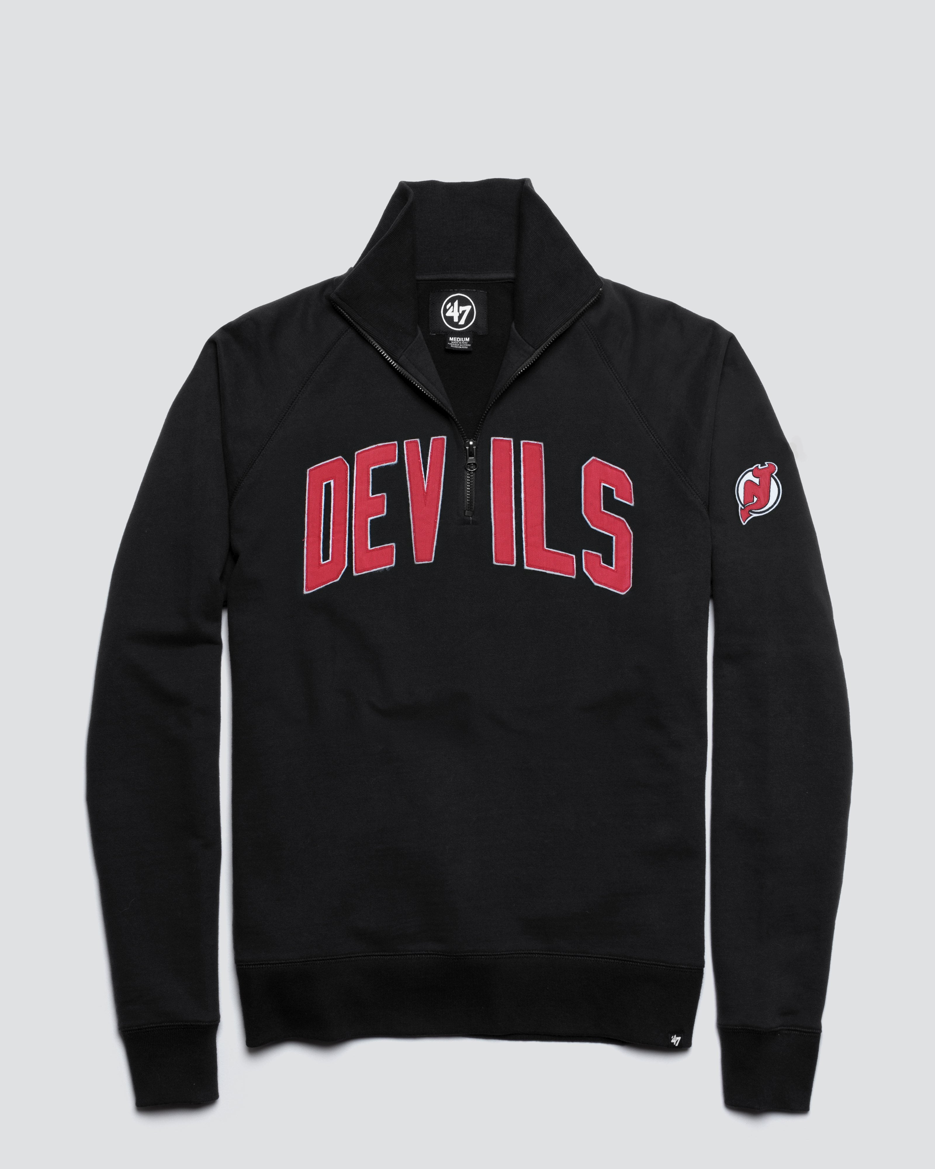 NEW JERSEY DEVILS BANKS '47 HARRIS SCRIMMAGE 1/4 ZIP