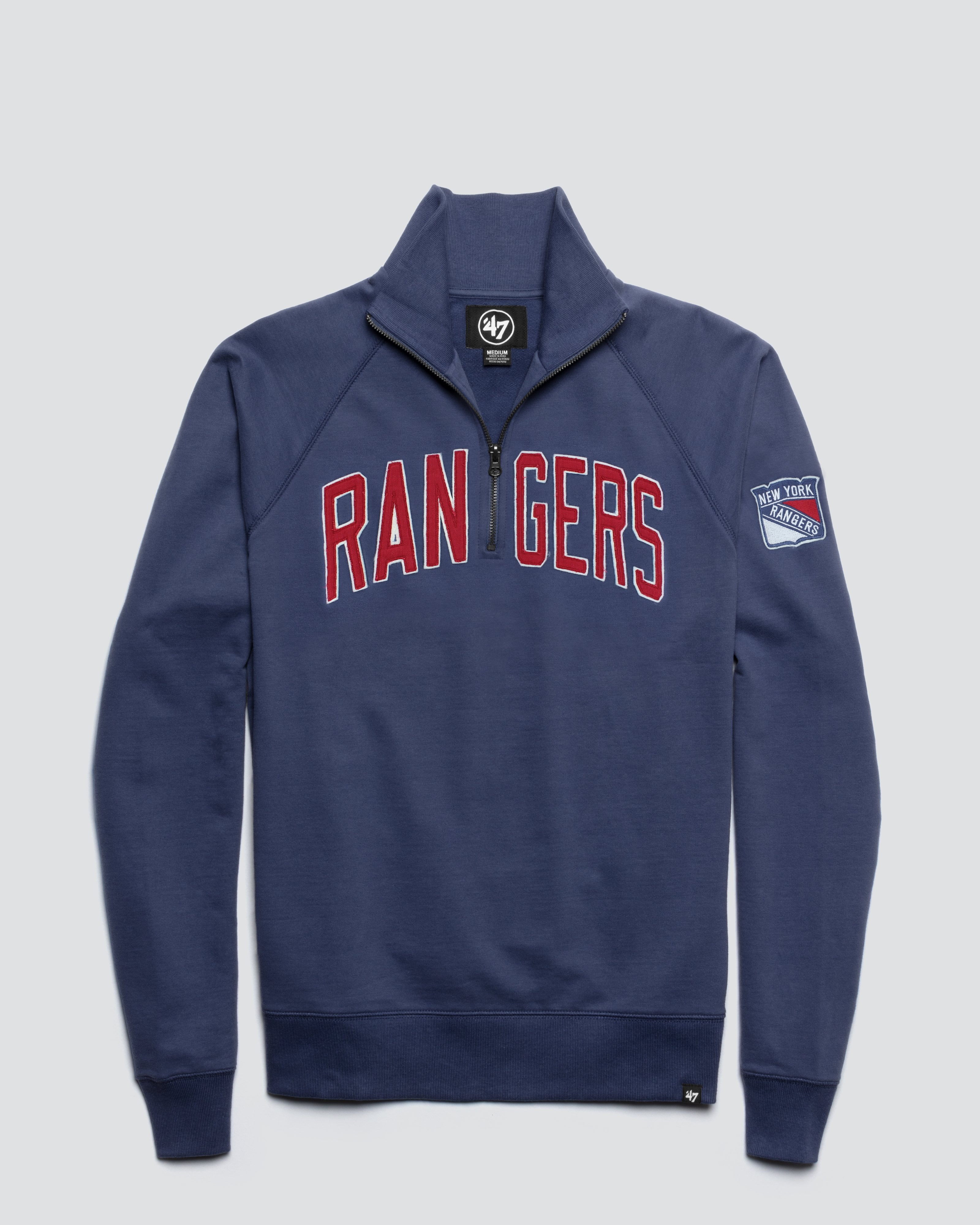 NEW YORK RANGERS BANKS '47 HARRIS SCRIMMAGE 1/4 ZIP