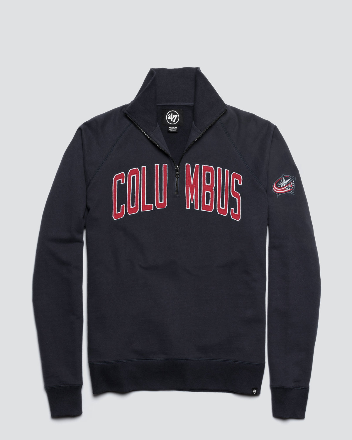 COLUMBUS BLUE JACKETS BANKS '47 HARRIS SCRIMMAGE 1/4 ZIP