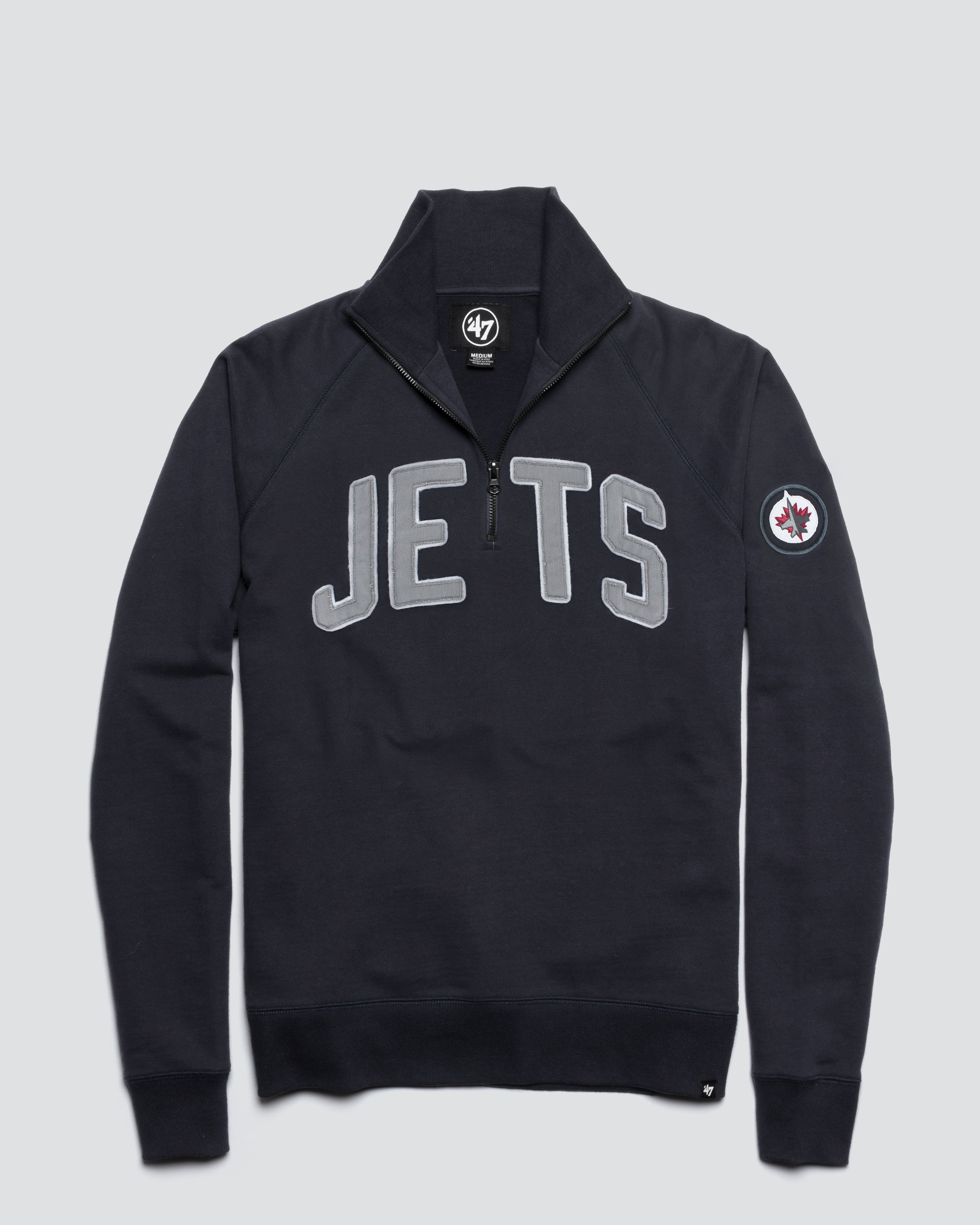 WINNIPEG JETS BANKS '47 HARRIS SCRIMMAGE 1/4 ZIP
