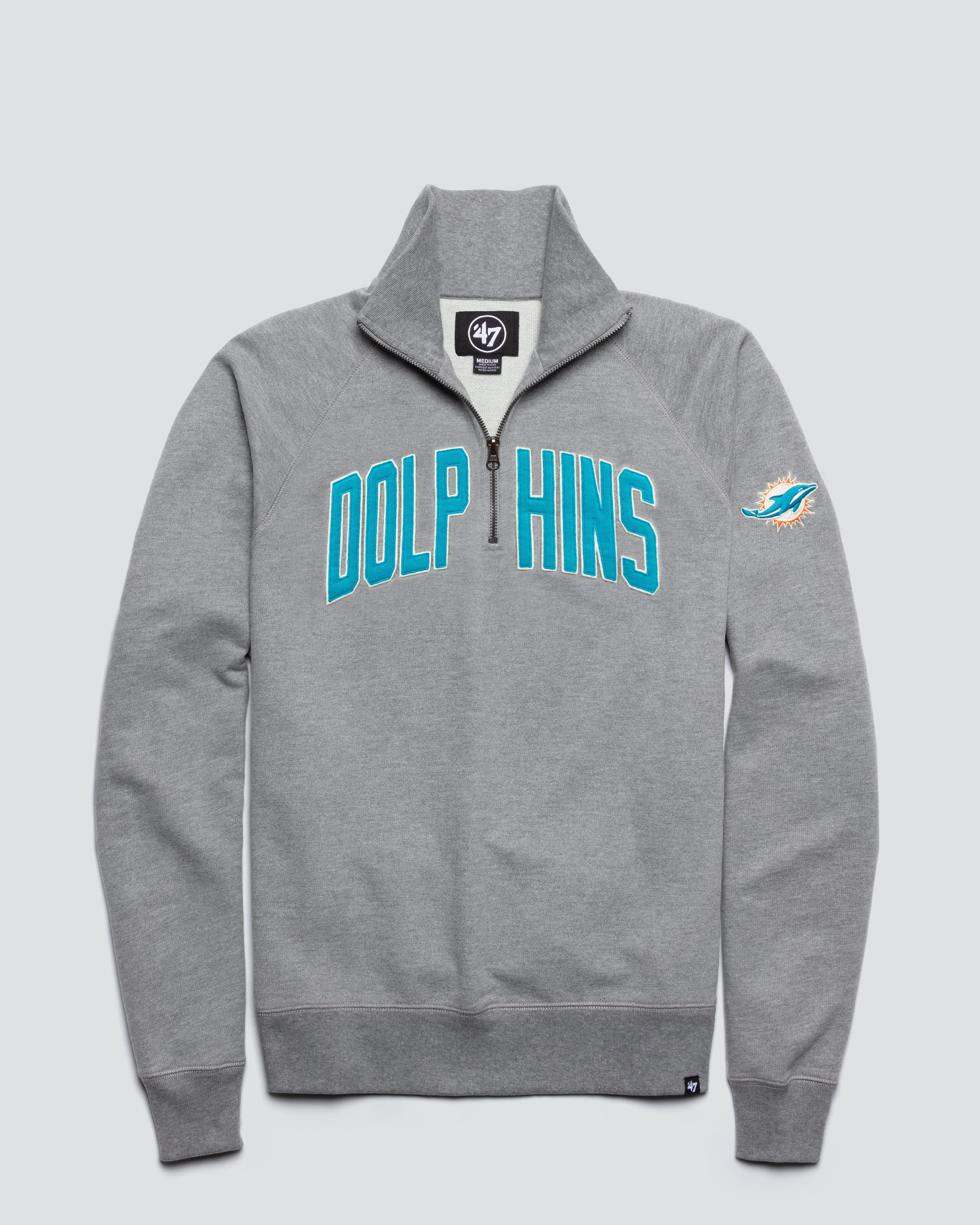 MIAMI DOLPHINS BANKS '47 HARRIS SCRIMMAGE 1/4 ZIP