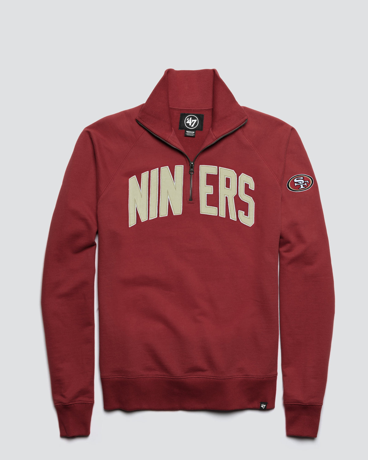 SAN FRANCISCO 49ERS BANKS '47 HARRIS SCRIMMAGE 1/4 ZIP