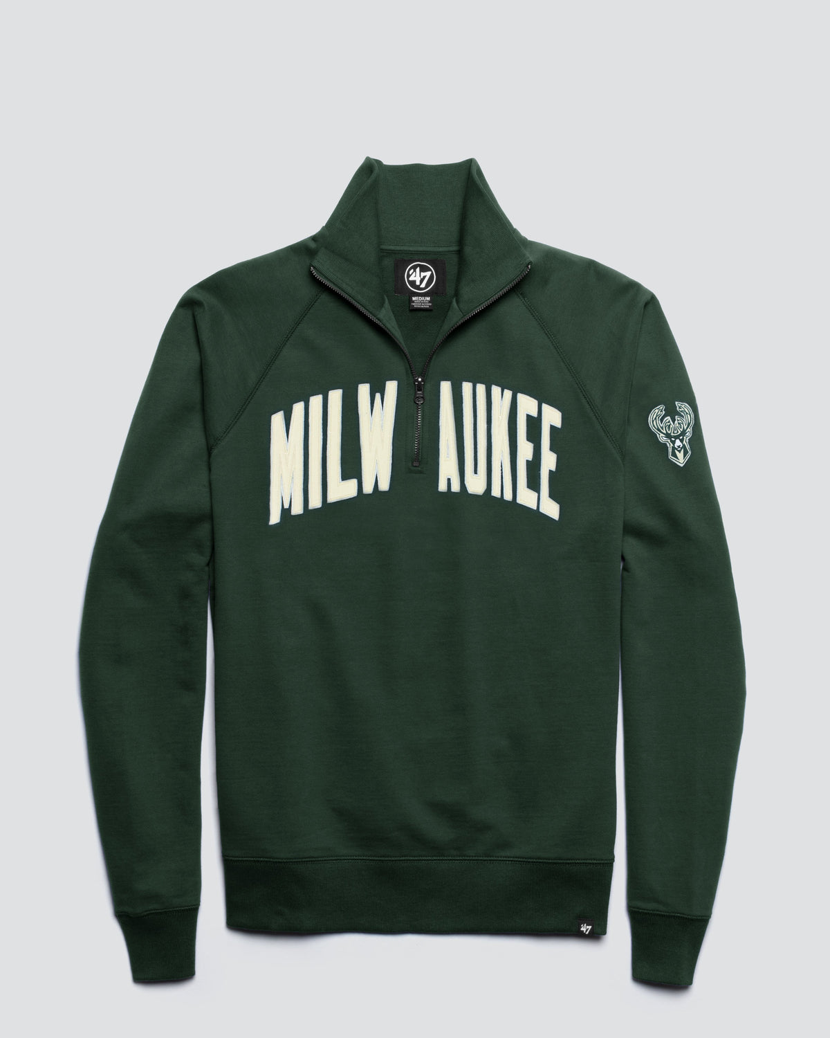 MILWAUKEE BUCKS BANKS '47 HARRIS SCRIMMAGE 1/4 ZIP