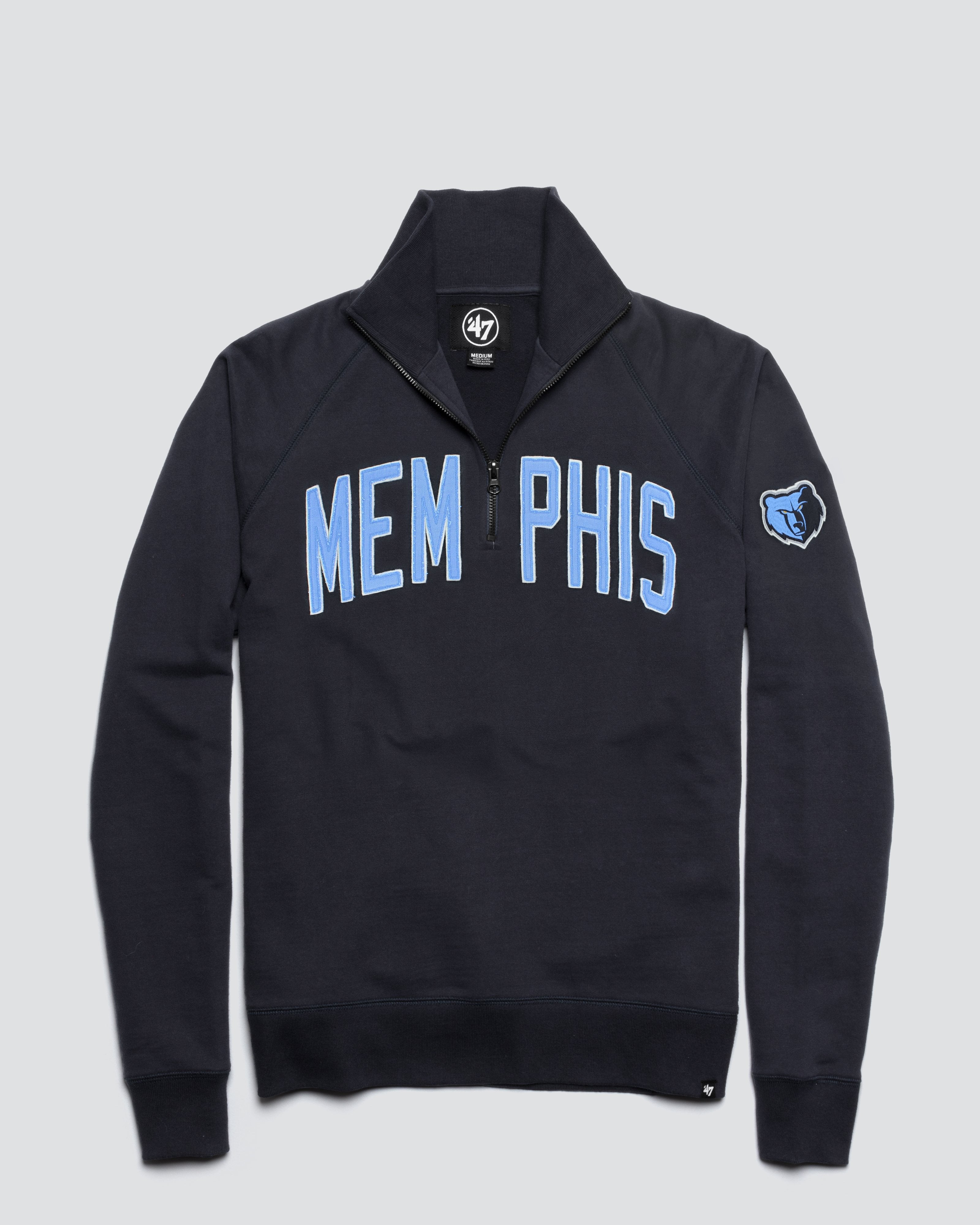 MEMPHIS GRIZZLIES BANKS '47 HARRIS SCRIMMAGE 1/4 ZIP