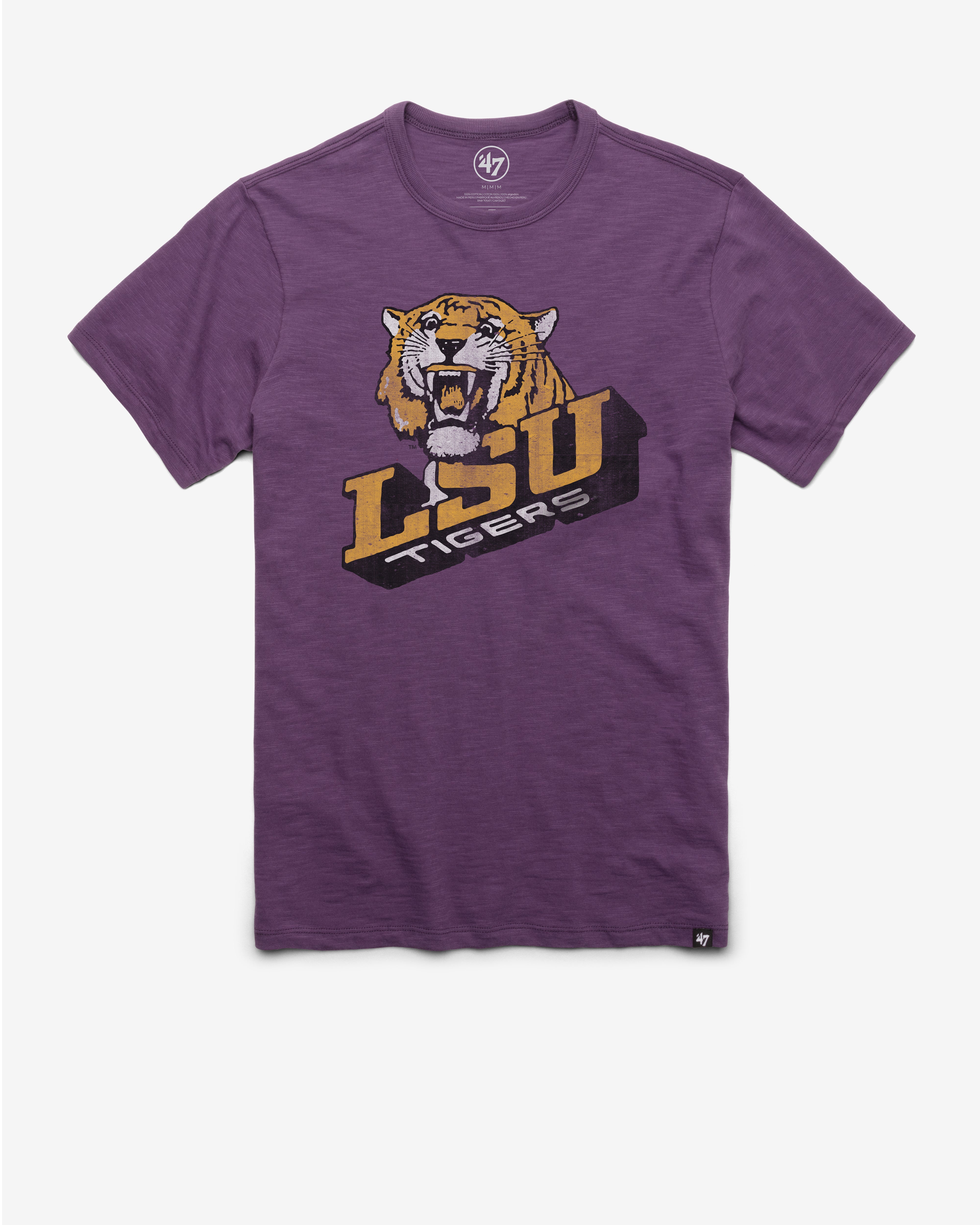 LOUISIANA STATE TIGERS LSU '47 VINTAGE GRIT SCRUM TEE