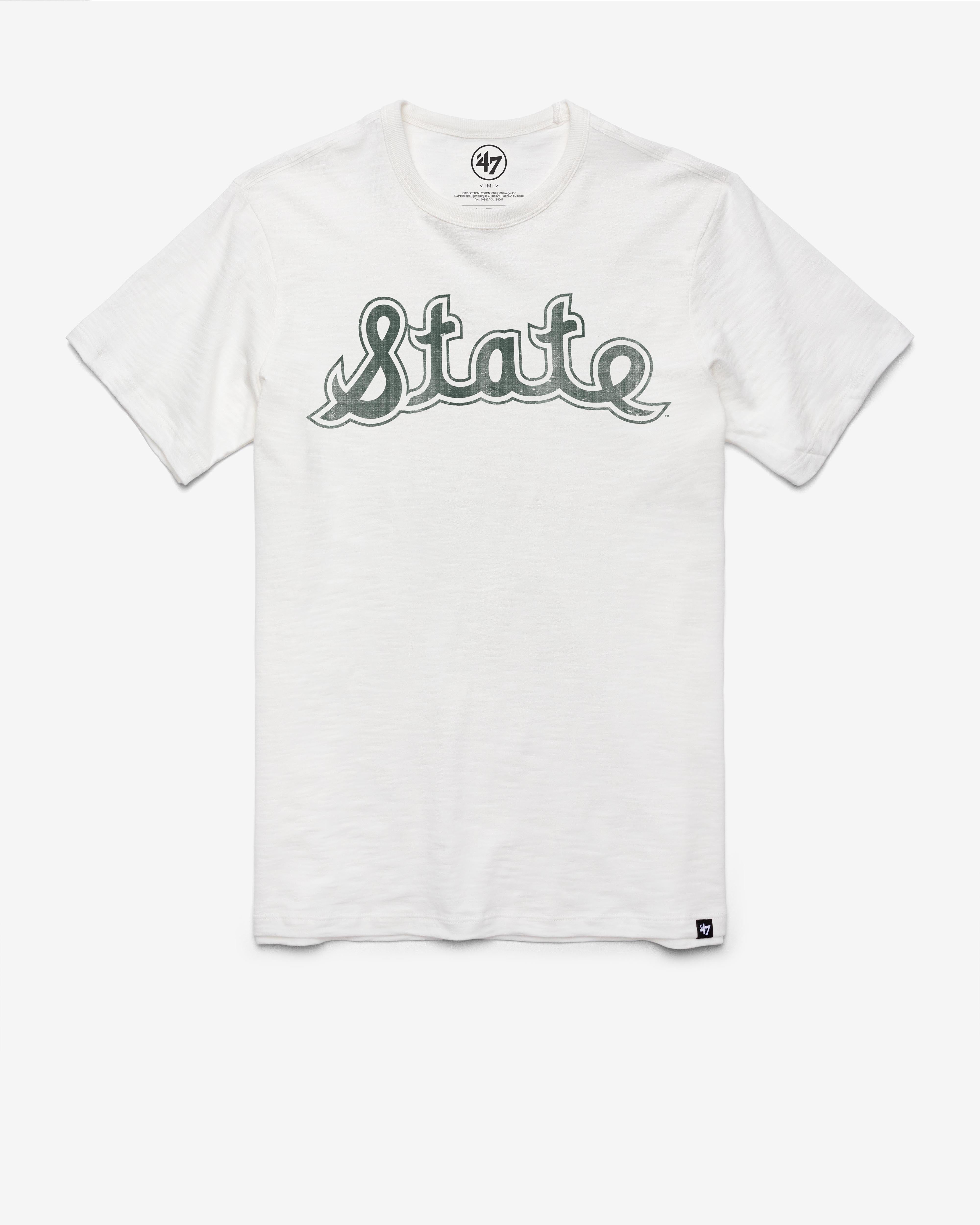 MICHIGAN STATE SPARTANS '47 VINTAGE GRIT SCRUM TEE
