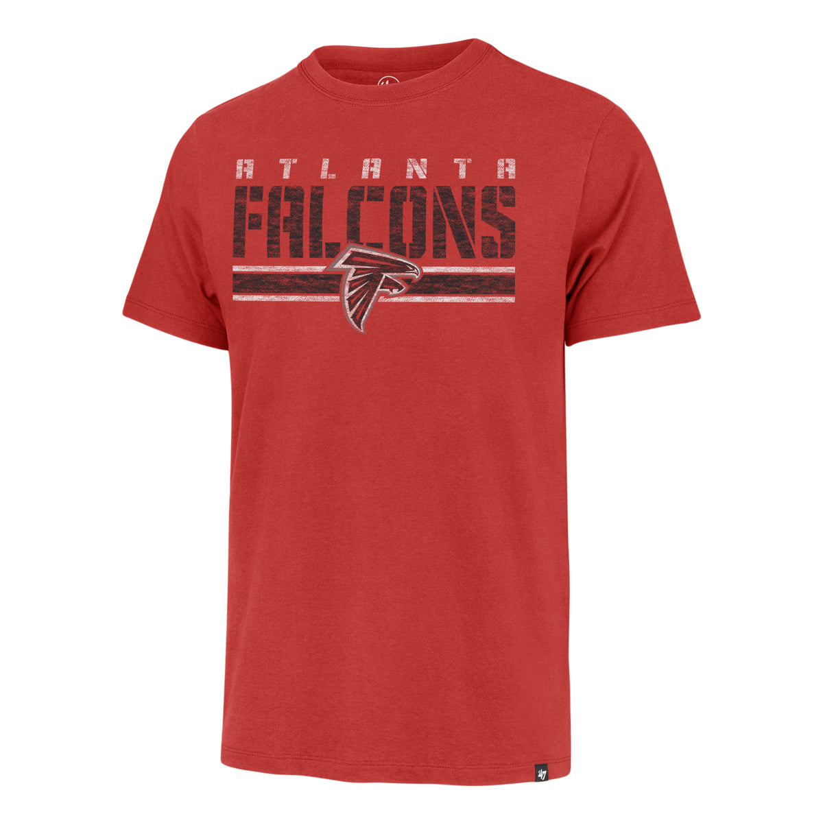 ATLANTA FALCONS STRIPE THRU '47 FRANKLIN TEE