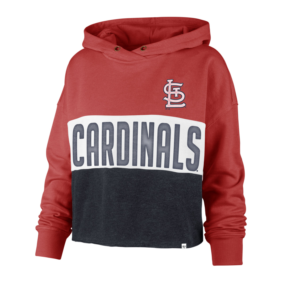 ST. LOUIS CARDINALS '47 LIZZY CUT OFF HOOD WOMENS