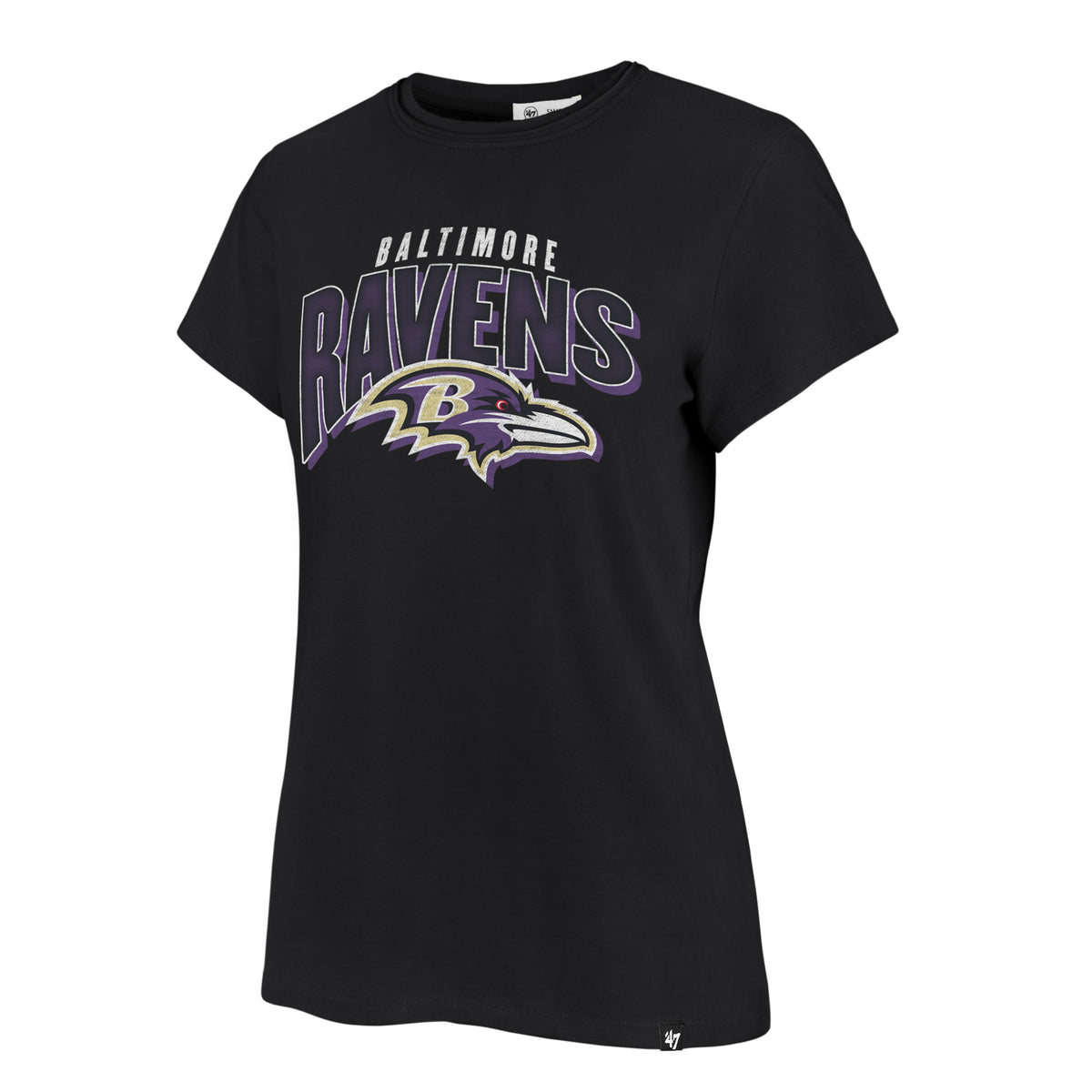 BALTIMORE RAVENS TREASURE '47 FRANKIE TEE WOMENS